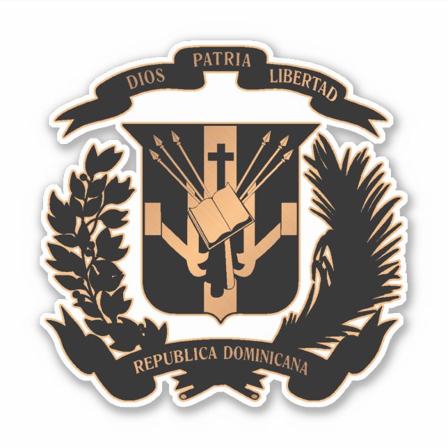 Pegatina República Dominicana (Anverso)