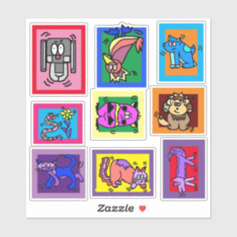 Pegatina Rescate de animales arte