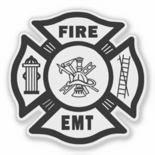 Pegatina Rescate de incendios de emergencia EMT Decretos
