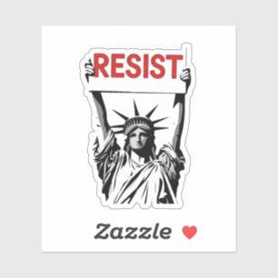 Pegatina Resista al fascismo Floral Transgénero LGBTQ Anti 