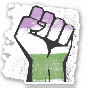 PEGATINA RESISTENCIA GENDERQUEER