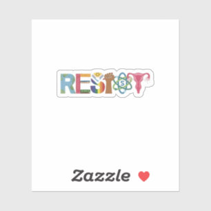 Pegatina Resistir a la resistencia de los camisas contra la