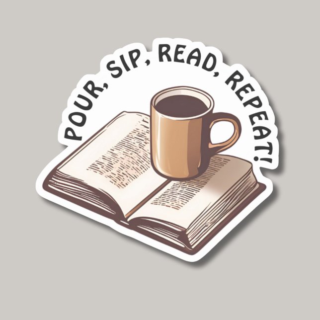 Pegatina Resorte del libro y el café (Subido por el creador)