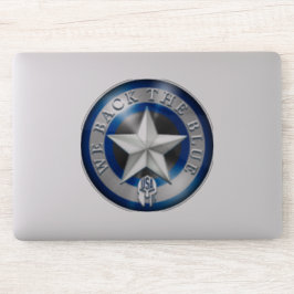 Pegatina "Respaldamos el azul" Personalizado-cortar Vinilo