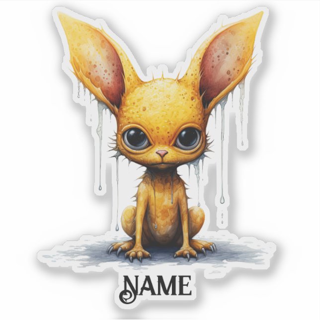 Pegatina Resumen de animales personalizados (Anverso)