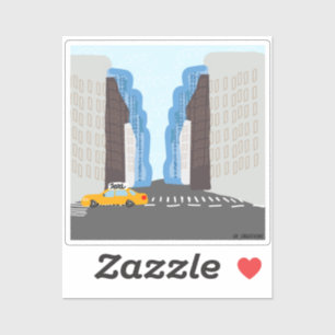Pegatina Resumen de la ciudad de Nueva York