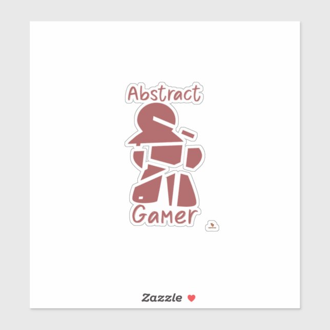 Pegatina Resumen Gamer juego de mesa divertido Meeple Roken (Hoja)