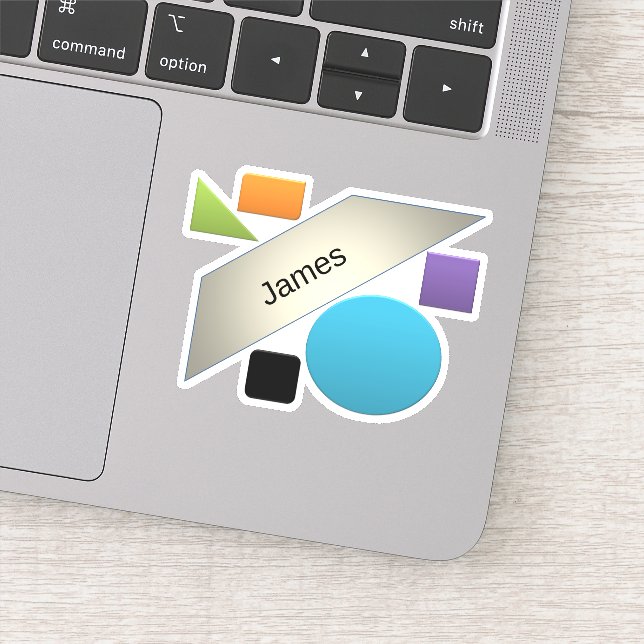 Pegatina Resumen geométrico Arte Minimalismo Diseño propio (Detalle)