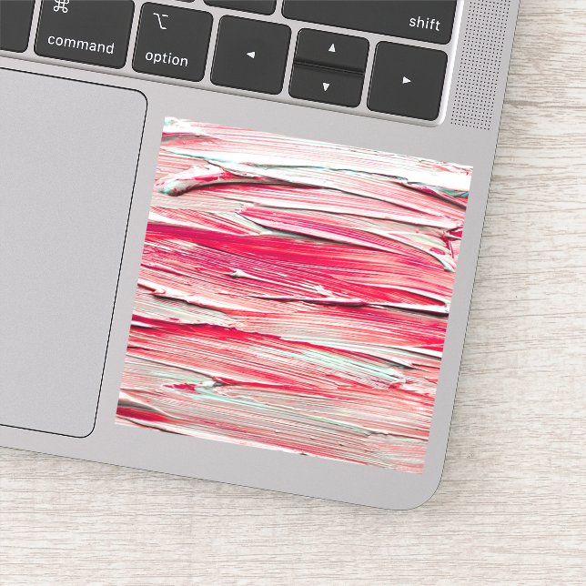 Pegatina Resumen Textura Pincel de pintura (Detalle)