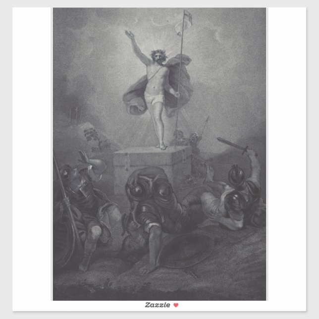 Pegatina Resurrección de Jesucristo (Hoja)