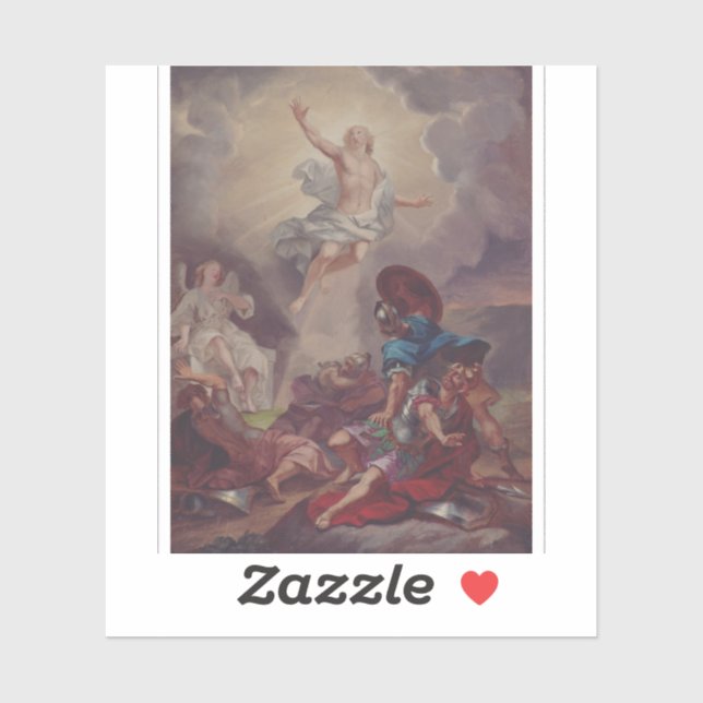 Pegatina Resurrección de Jesús por Berndt Abraham Godenhjel (Hoja)