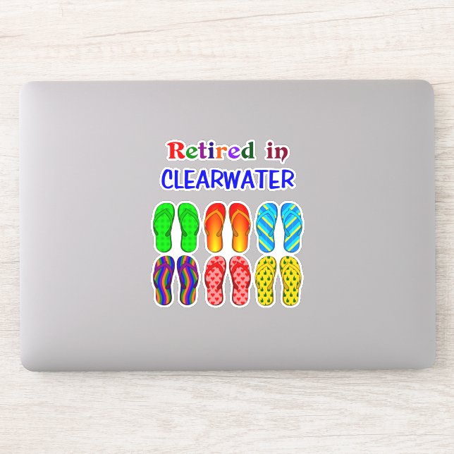 Pegatina Retirado en Clearwater, (Ordenador)