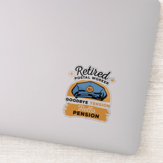 Pegatina Retiro de la carta de porte de trabajador postal r (Detalle)