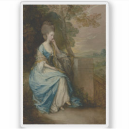 Pegatina Retrato de Ana, condesa de Chesterfield