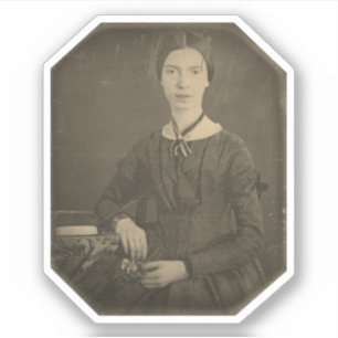 Pegatina Retrato de Emily Dickinson