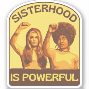 Pegatina Retrato de Gloria Steinem y Angela Davis