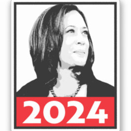 Pegatina Retrato de graffiti de Kamala Harris