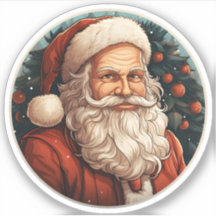 Retrato De Impresionantes Navidades Santa Claus