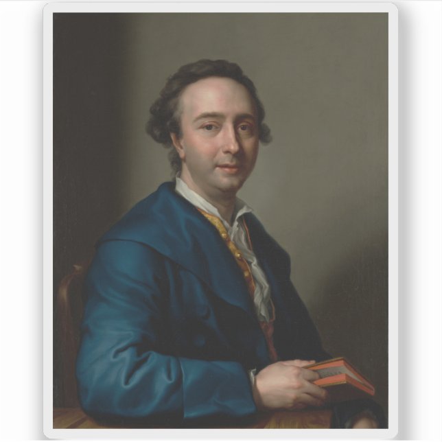 Pegatina Retrato de José Nicolás de Azara, Nibbiano Marquis (Anverso)