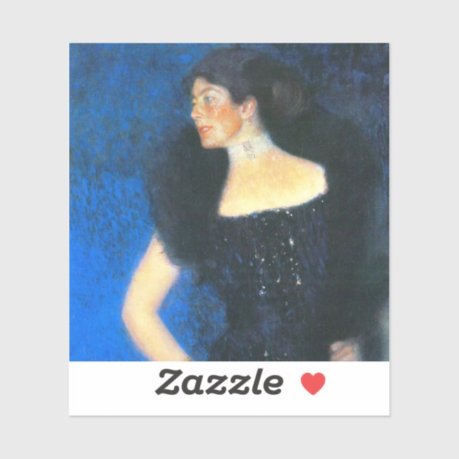 Pegatina Retrato de Klimt del Rosa von Rosthorn-Friedmann (Hoja)