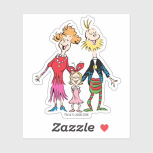 Pegatina Retrato de la familia de Cindy Lou Who