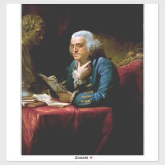 Pegatina Retrato de miembro, padre fundador de Benjamin Fra