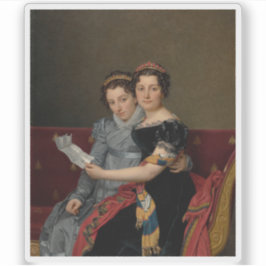 Pegatina Retrato de Zénaïde y Charlotte Bonaparte