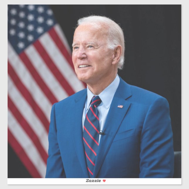 Pegatina Retrato del presidente estadounidense Joe Biden 20 (Hoja)