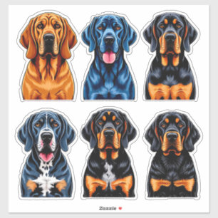 Pegatina Retratos de Perros Arte Detallado de Varias Razas