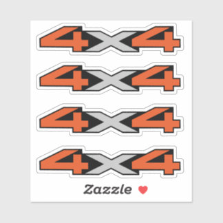 Pegatina retro 4x4