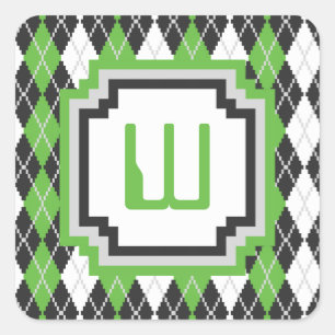 Pegatina Retro Argyle