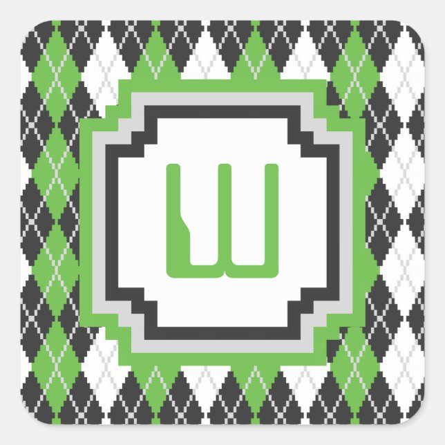 Pegatina Retro Argyle (Anverso)