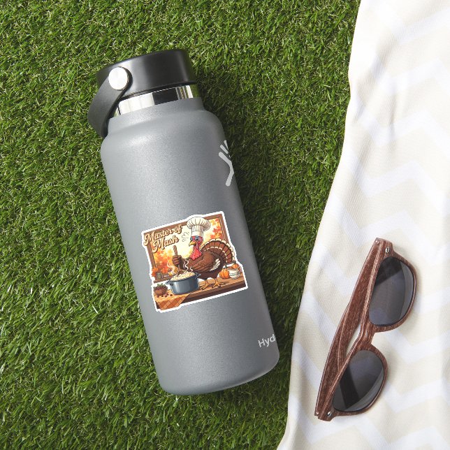 Pegatina Retro Chef Turkey Thankding Classic T-Shirt (HydroFlask Insitu)