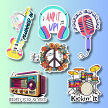 Retro Colección de música impermeable