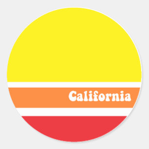 Pegatina retro de California