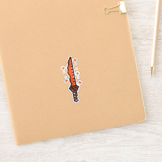 Pegatina Retro Fire Dagger