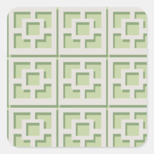 Pegatina Retro Green Trellis