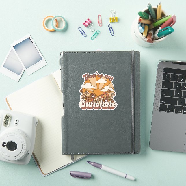 Pegatina Retro Groovy | Eres mi Sunshine (Funda para iPad)