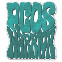 Retro Groovy PCOS WARRIOR Conciencia de la cinta V