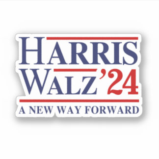 Pegatina Retro Harris Walz '24 - Nueva manera de avanzar