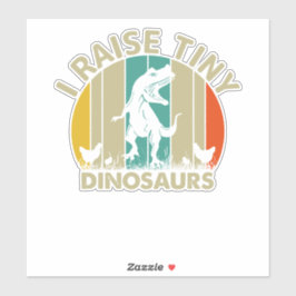 Pegatina Retro I Elevó Dinosaurios Pequeños