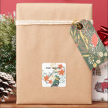 Pegatina Retro Merry Christmas Gift Tags<br><div class="desc">Pegatina Retro Merry Christmas Gift Tags</div>