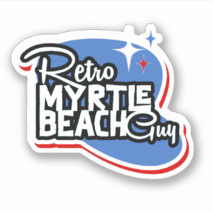 Pegatina Retro Myrtle Beach Guy