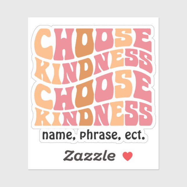 Pegatina retro personalizado (Hoja)