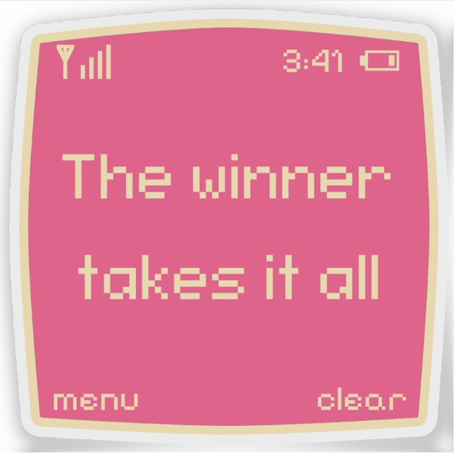 Pegatina  Retro Pixel  (Anverso)