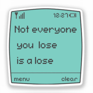 Pegatina  Retro Pixel Art Cell Phone Sticker