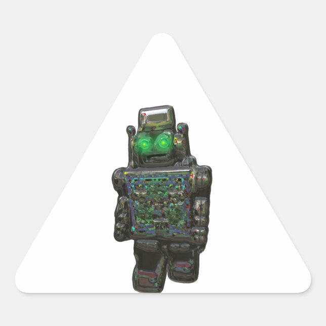 PEGATINA RETRO ROBOT. (Anverso)