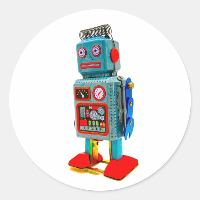 PEGATINA RETRO ROBOT (Anverso)