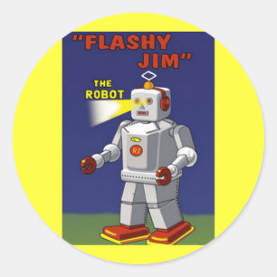 PEGATINA RETRO ROBOT 2