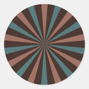 Pegatina Retro Sunburst - Clásico y Sin Tiempo